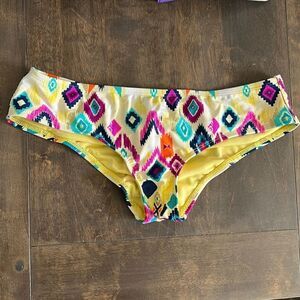 Sessa scrunch colorful bikini bottom Med